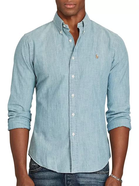 ralph lauren chambray t shirt.